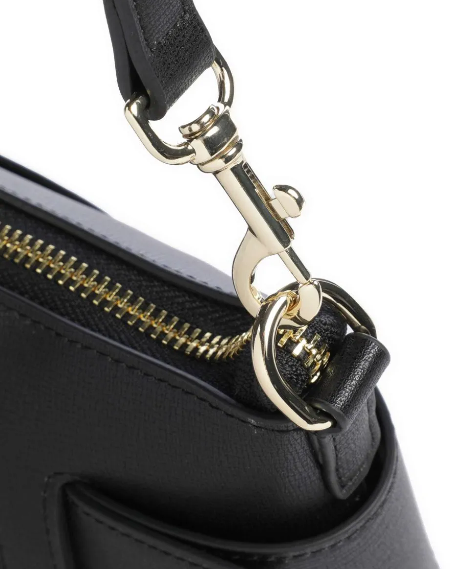 Susie Schultertasche Lederimitat schwarz