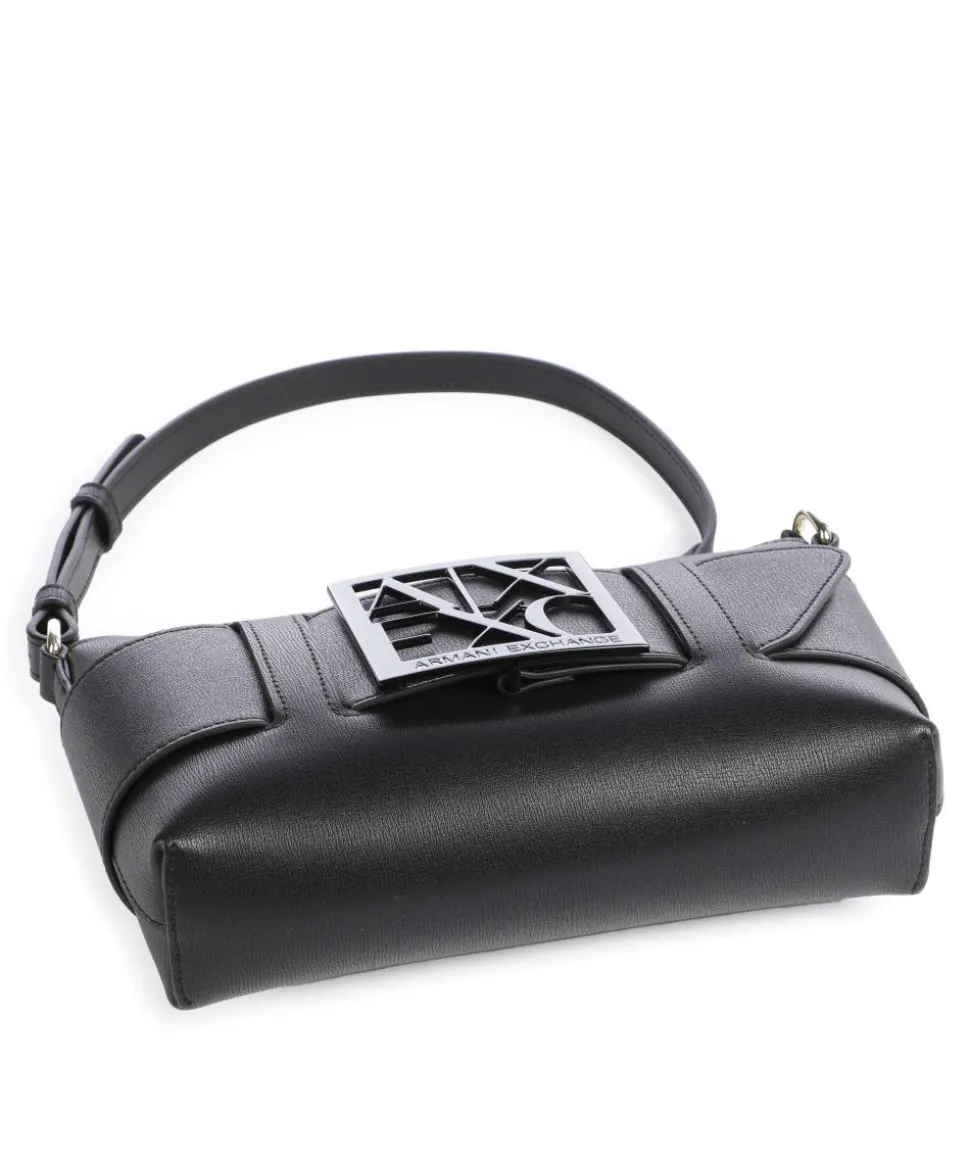 Susie Schultertasche Lederimitat schwarz