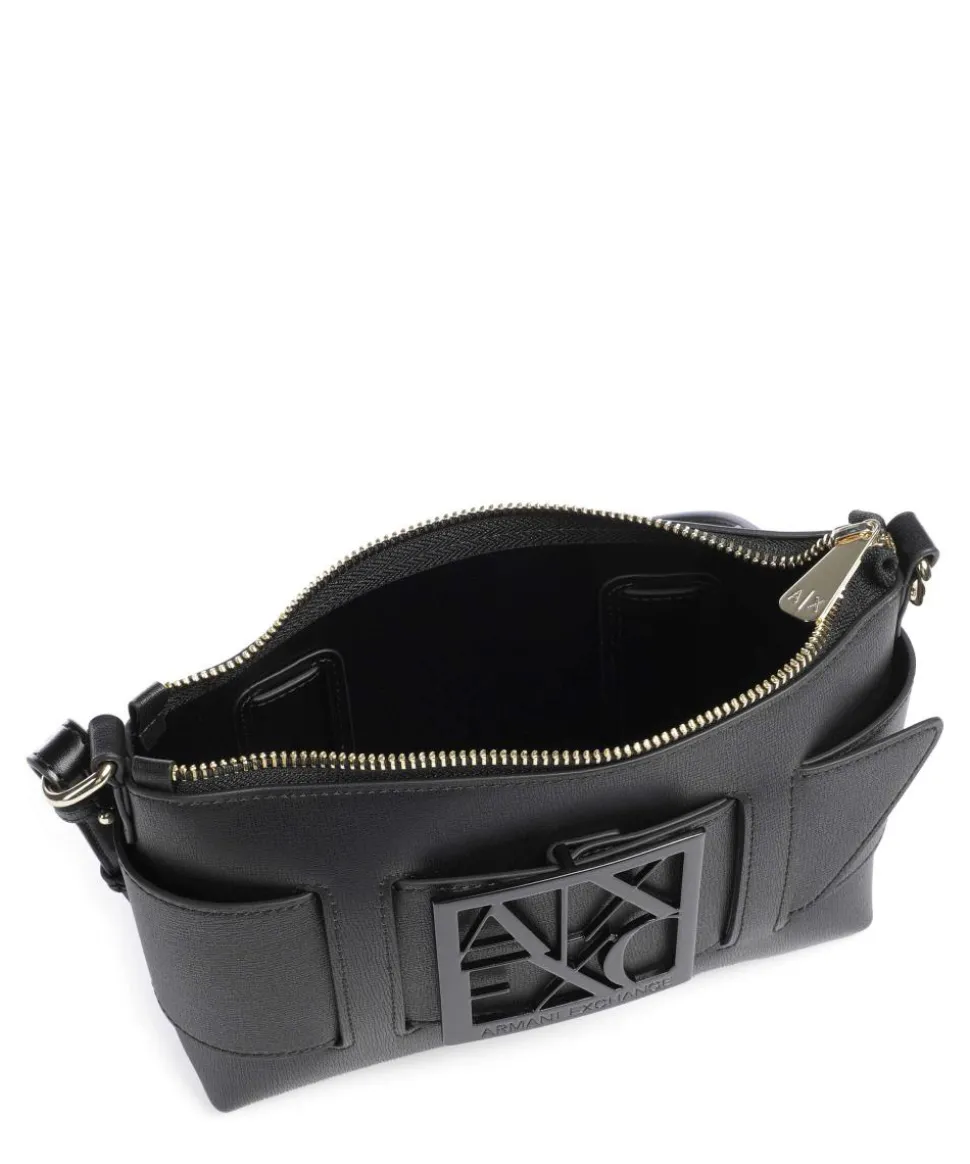 Susie Schultertasche Lederimitat schwarz