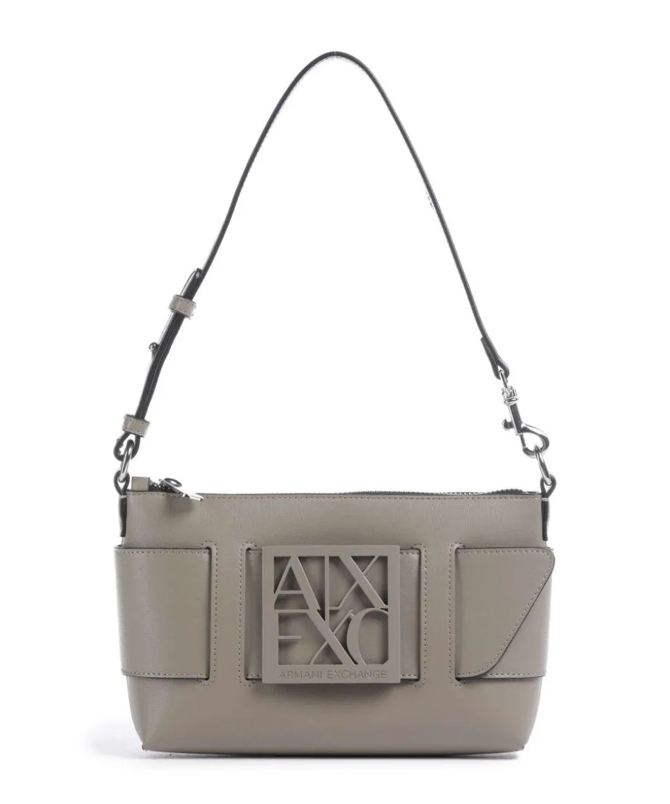 Susie Schultertasche Lederimitat taupe