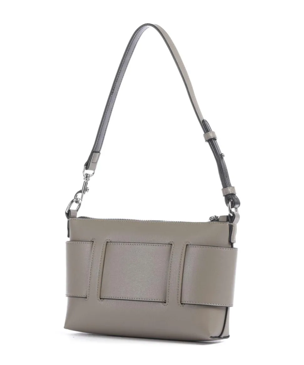 Susie Schultertasche Lederimitat taupe