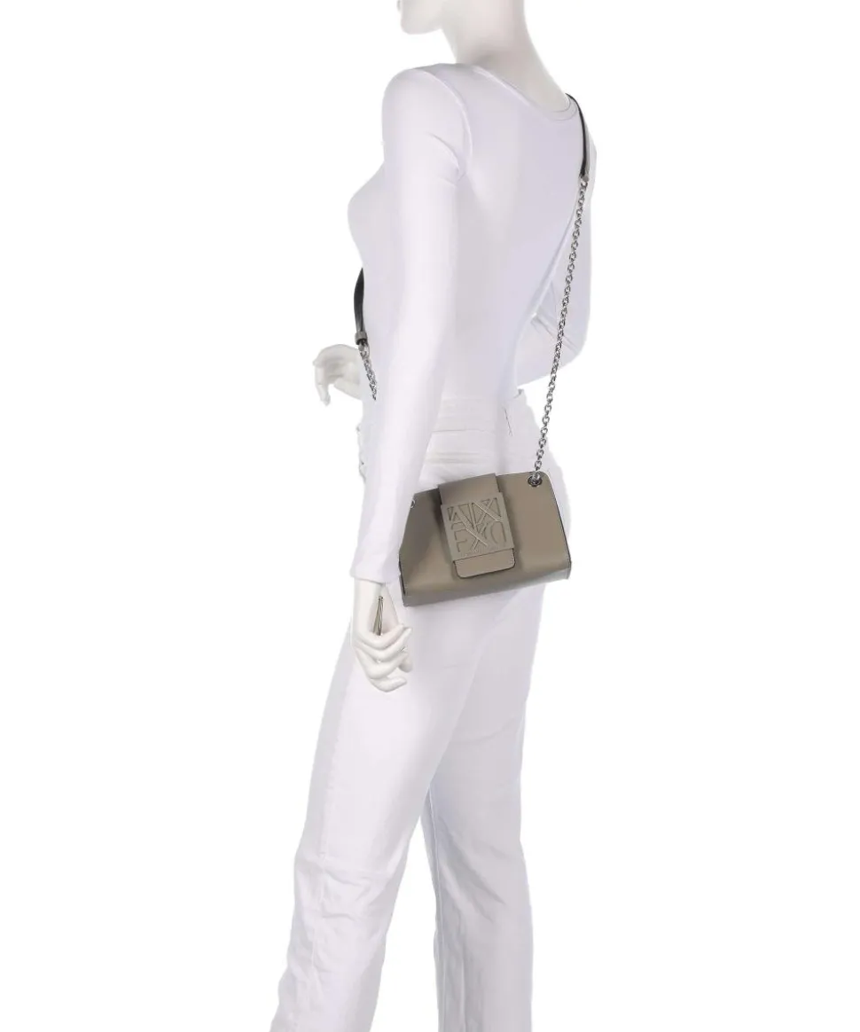 Susie Schultertasche Lederimitat taupe