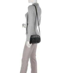 Susie Umhängetasche Lederimitat beige/schwarz