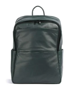 Sydney Laptop-Rucksack 15″ genarbtes Kalbsleder dunkelgrün