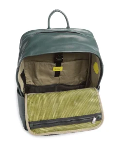 Sydney Laptop-Rucksack 15″ genarbtes Kalbsleder dunkelgrün