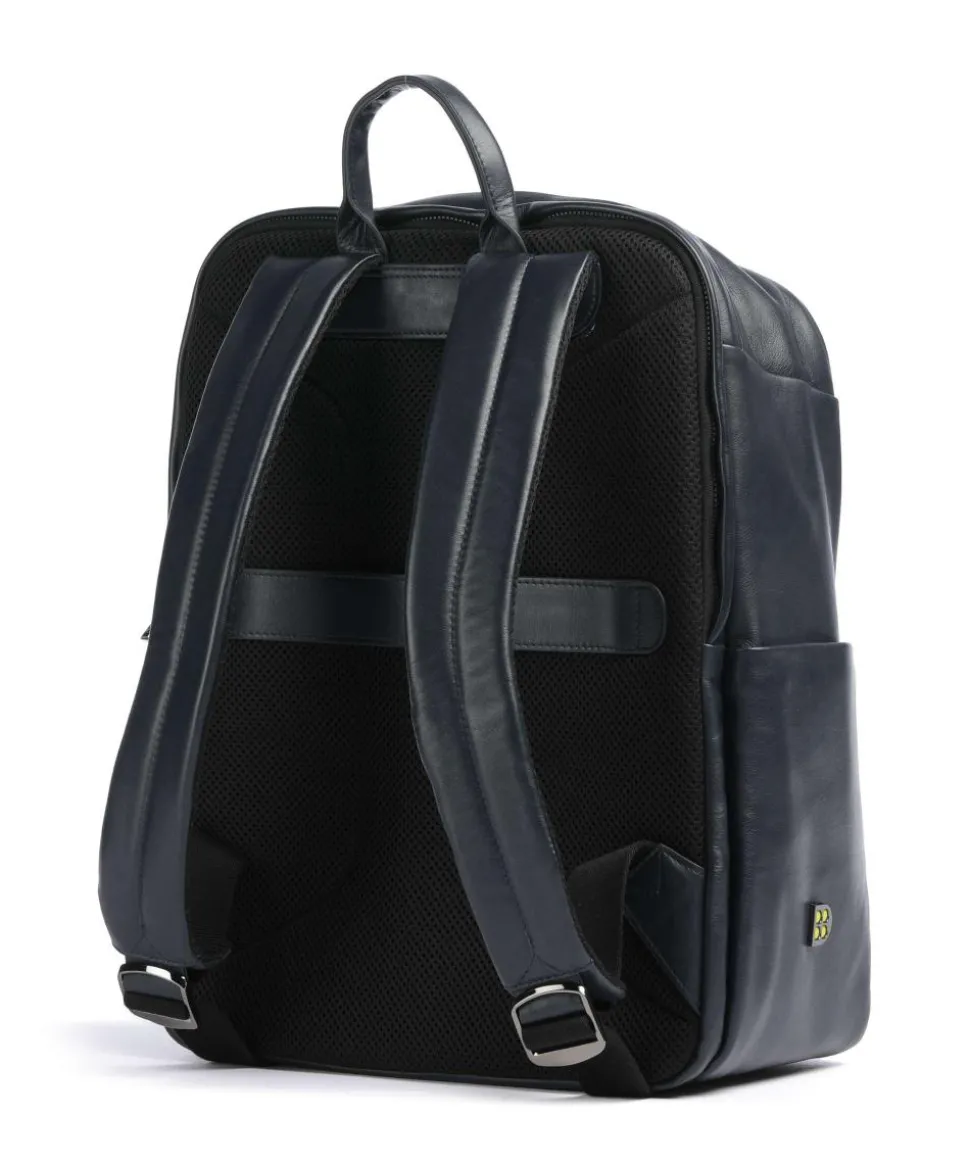 Sydney Laptop-Rucksack 15″ genarbtes Kalbsleder navy