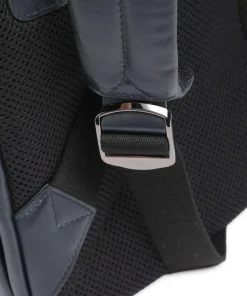 Sydney Laptop-Rucksack 15″ genarbtes Kalbsleder navy