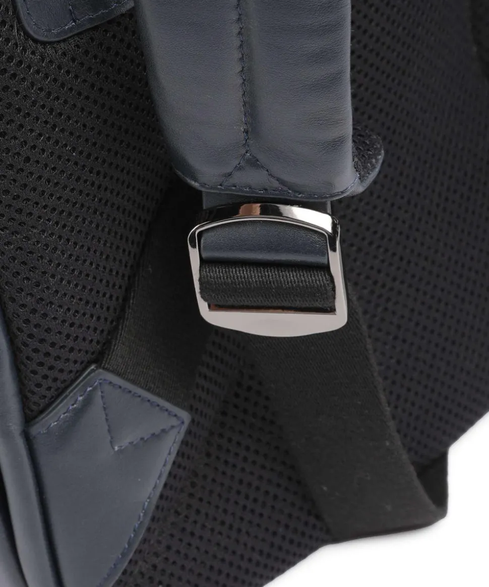 Sydney Laptop-Rucksack 15″ genarbtes Kalbsleder navy