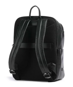 Sydney Laptop-Rucksack 15″ genarbtes Kalbsleder schwarz