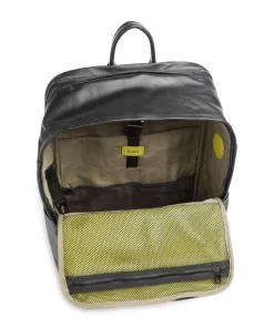 Sydney Laptop-Rucksack 15″ genarbtes Kalbsleder schwarz