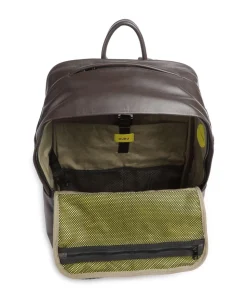 Sydney Laptop-Rucksack 15″ genarbtes Kalbsleder dunkelbraun
