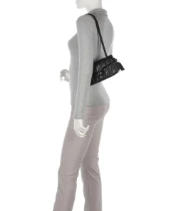 Tabby 20 Schultertasche fein genarbtes Leder schwarz