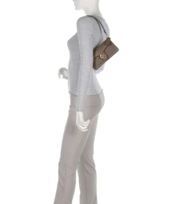 Tabby 20 Schultertasche genarbtes Rindsleder braun