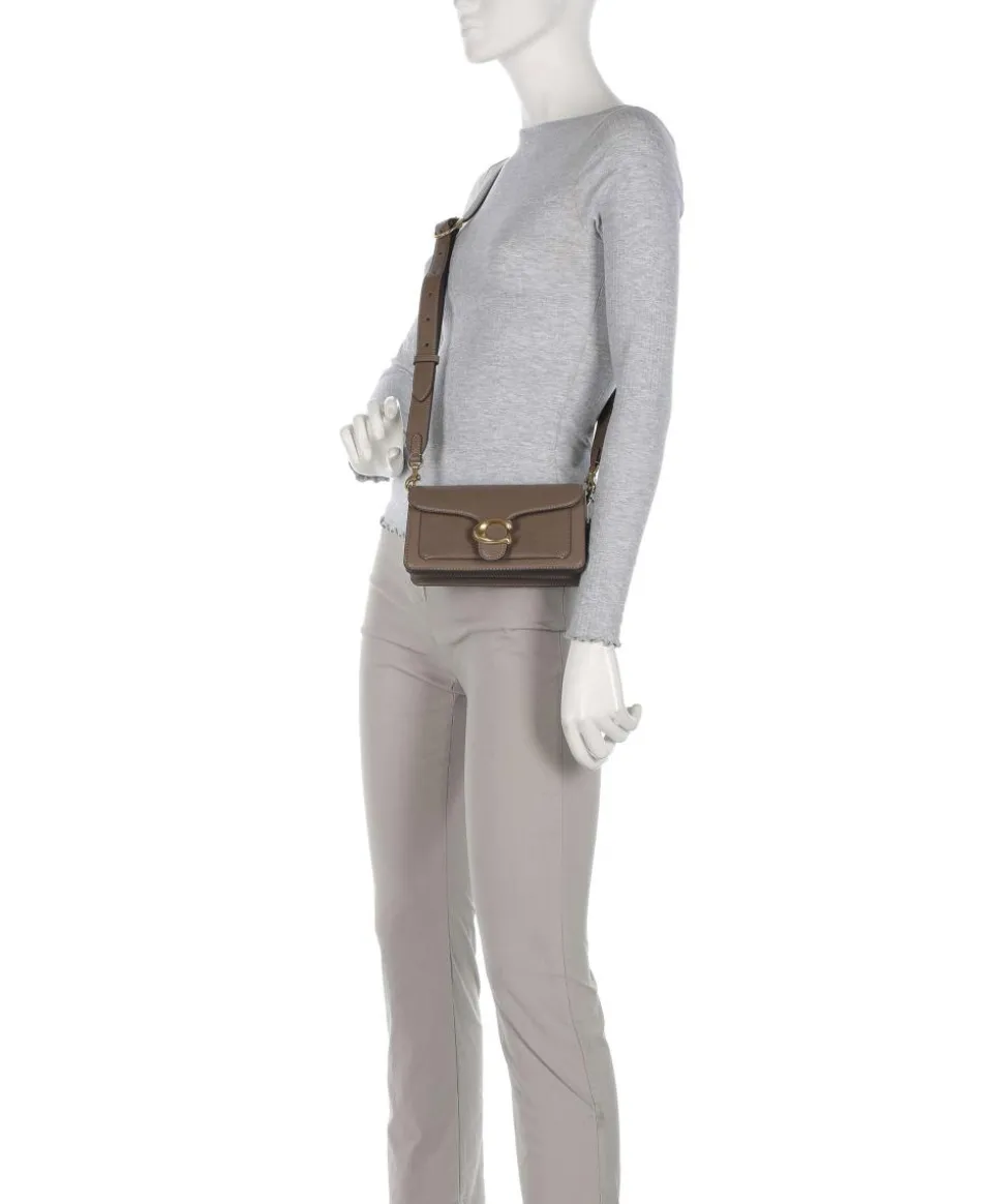 Tabby 20 Schultertasche genarbtes Rindsleder braun