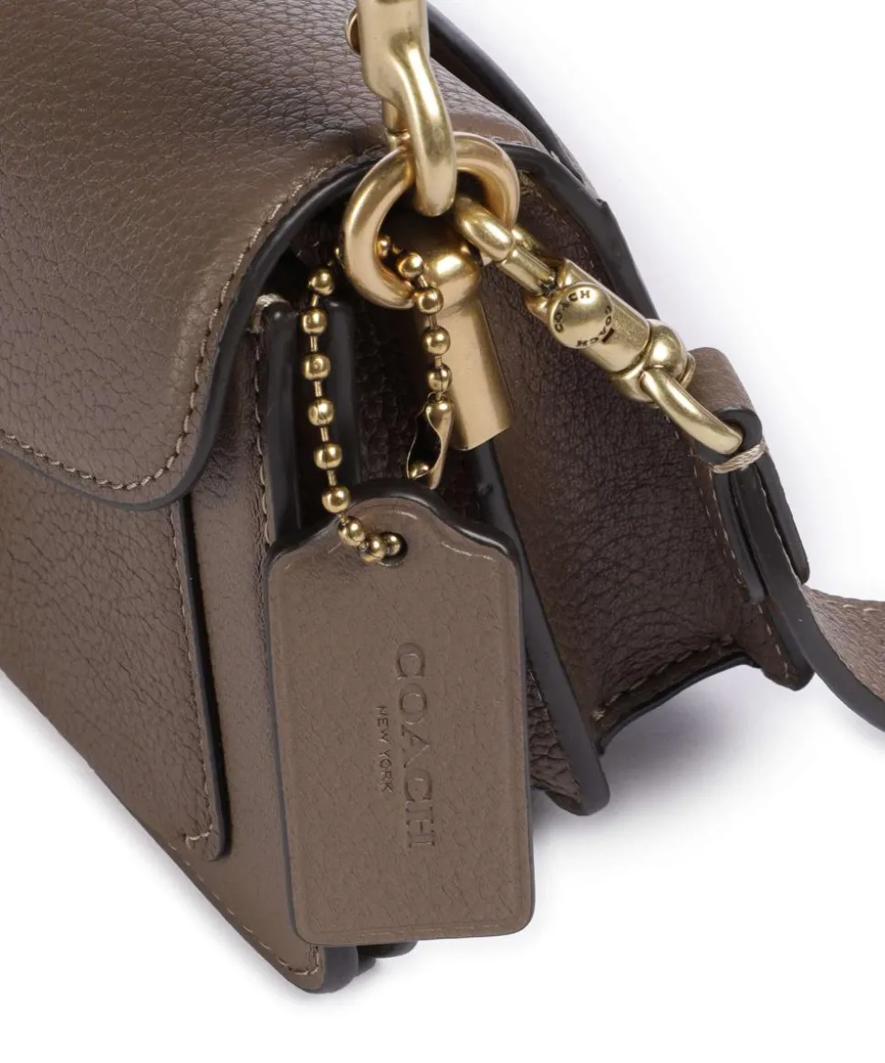 Tabby 20 Schultertasche genarbtes Rindsleder braun