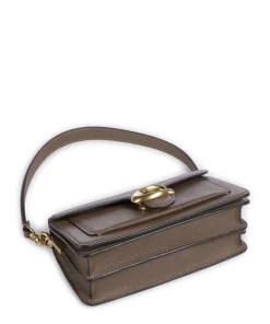 Tabby 20 Schultertasche genarbtes Rindsleder braun