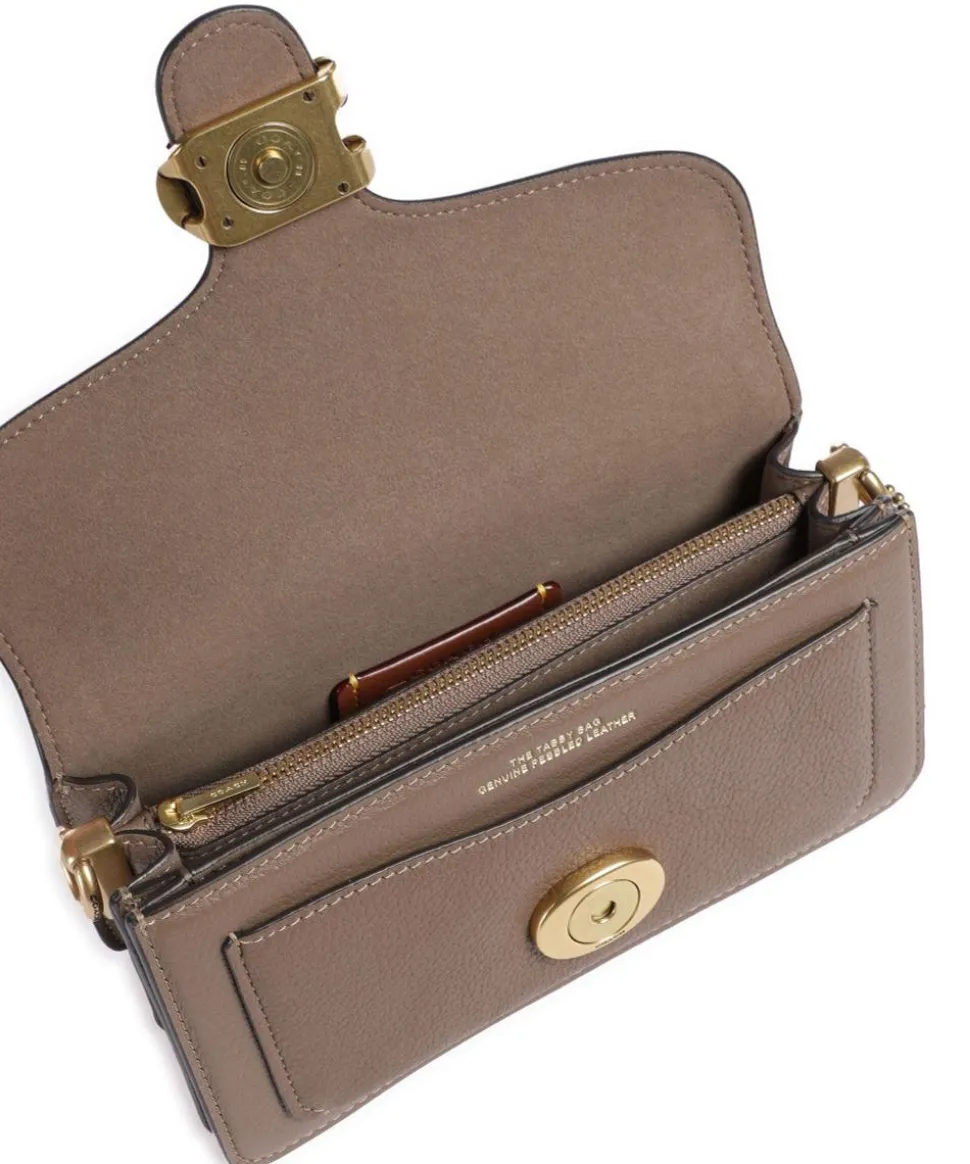 Tabby 20 Schultertasche genarbtes Rindsleder braun