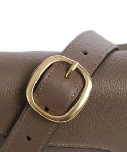 Tabby 26 Schultertasche genarbtes Leder braun