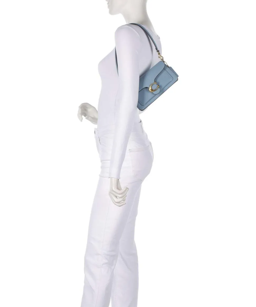 Tabby 20 Schultertasche genarbtes Rindsleder hellblau