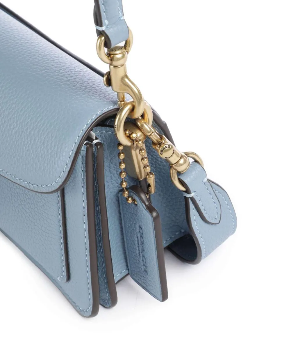 Tabby 20 Schultertasche genarbtes Rindsleder hellblau