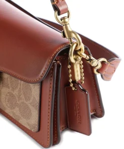 Tabby 20 Umhängetasche genarbtes Leder braun