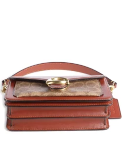 Tabby 20 Umhängetasche genarbtes Leder braun