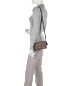 Tabby 20 Umhängetasche genarbtes Leder braun