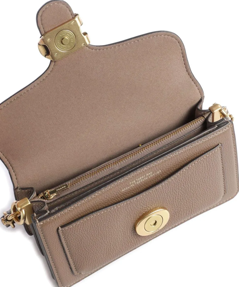 Tabby 20 Umhängetasche genarbtes Leder braun