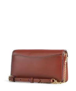 Tabby Chain Umhängetasche fein genarbtes Rindsleder, Canvas braun/beige