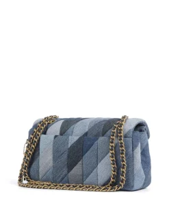 Tabby Patchwork 26 Schultertasche Baumwolle blau