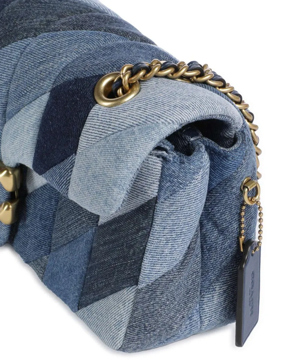 Tabby Patchwork 26 Schultertasche Baumwolle blau