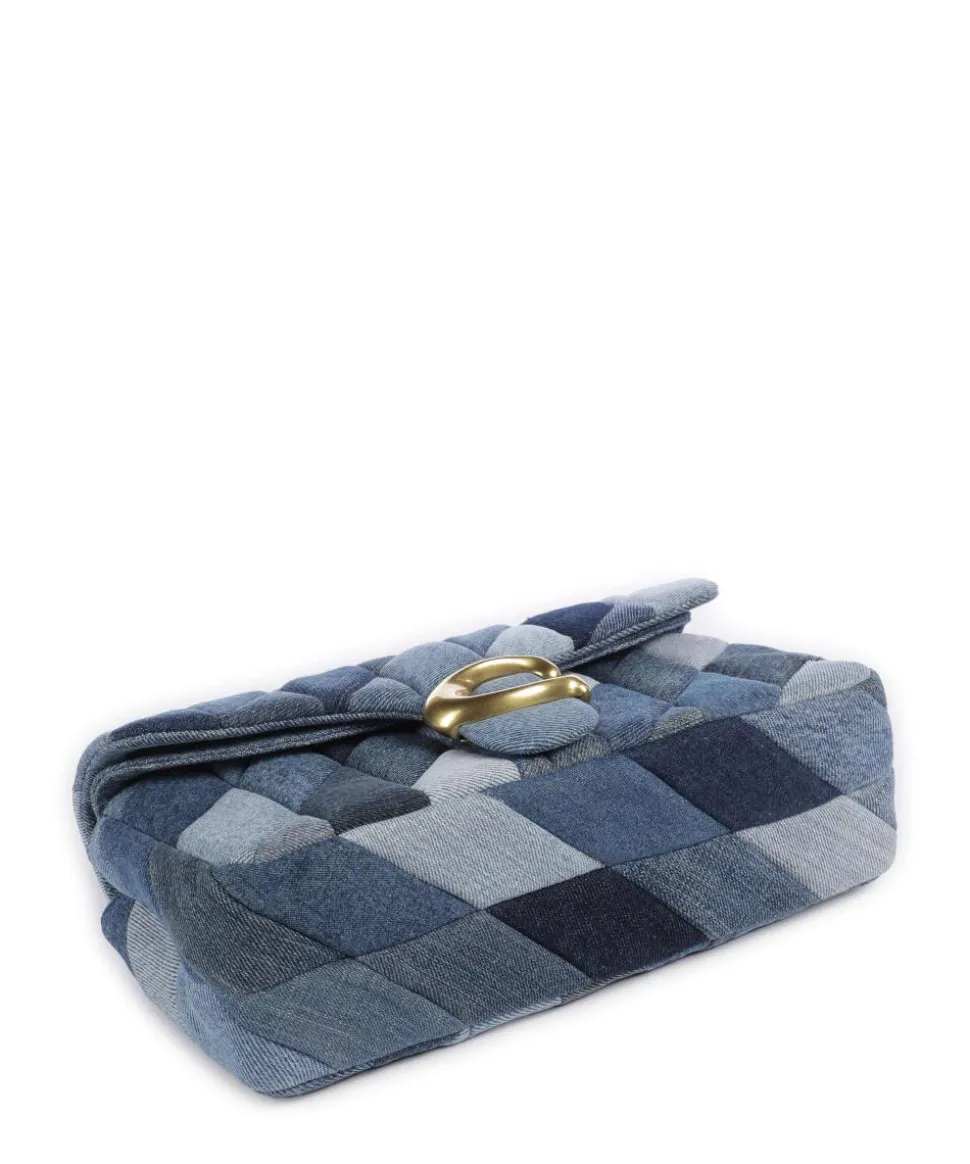 Tabby Patchwork 26 Schultertasche Baumwolle blau
