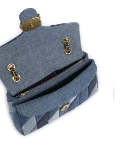 Tabby Patchwork 26 Schultertasche Baumwolle blau