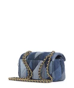 Tabby Patchwork 20 Schultertasche Baumwolle blau