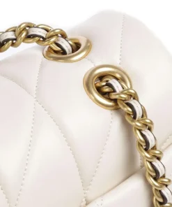 Tabby Quilted 26 Schultertasche Nappaleder elfenbein