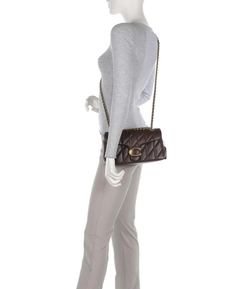 Tabby Quilted 26 Schultertasche Nappaleder dunkelbraun