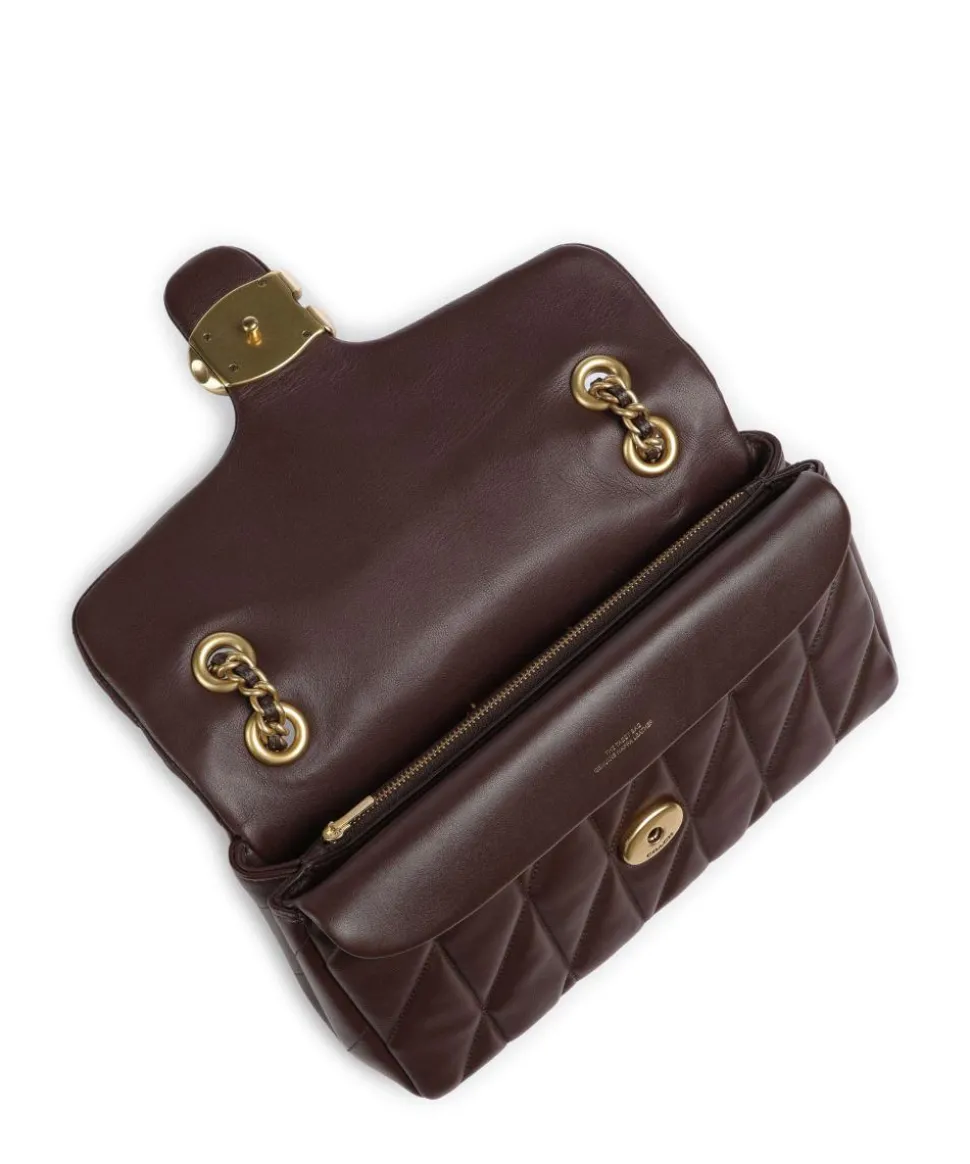 Tabby Quilted 26 Schultertasche Nappaleder dunkelbraun