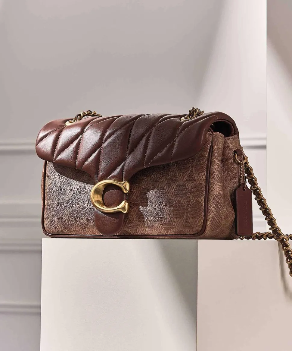 Tabby Signature 26 Schultertasche Canvas braun