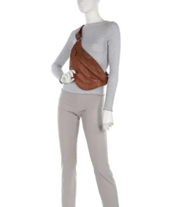 Tailors Stitch Gürteltasche genarbtes Rindsleder cognac