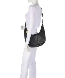 Take A Smile Beuteltasche Schafsleder schwarz