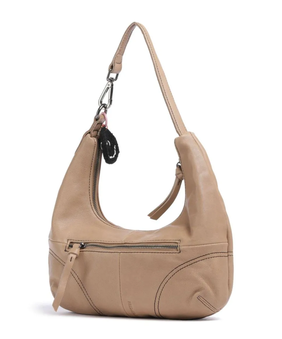 Take A Smile Beuteltasche Schafsleder hellbraun