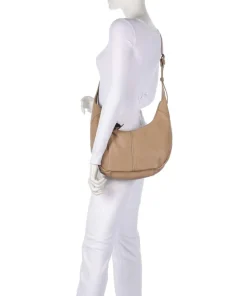 Take A Smile Beuteltasche Schafsleder hellbraun