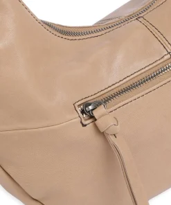 Take A Smile Beuteltasche Schafsleder hellbraun