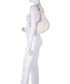 Take A Smile Beuteltasche Schafsleder elfenbein