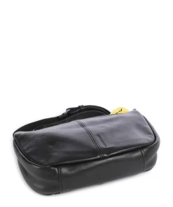 Take A Smile Umhängetasche Schafsleder schwarz