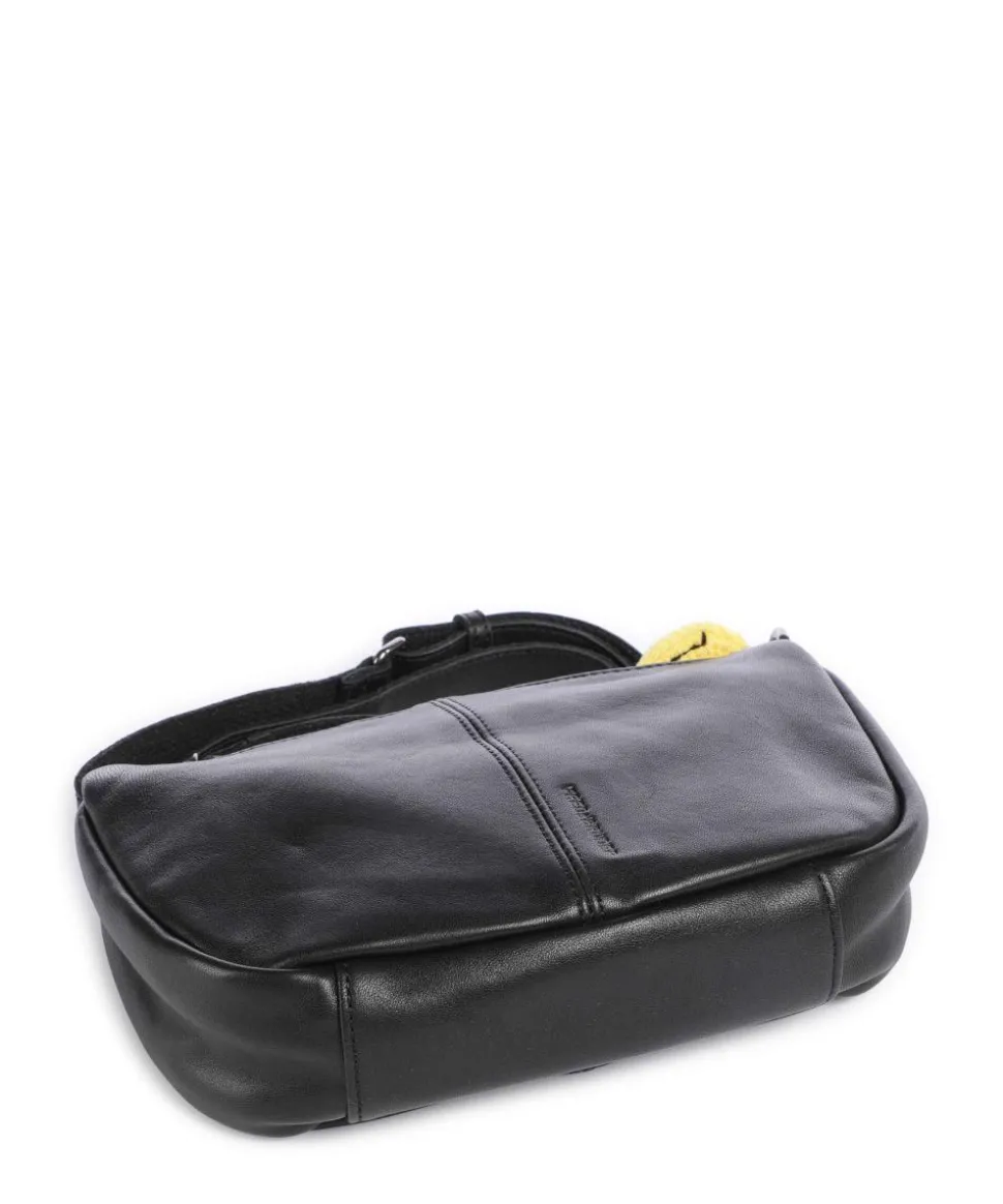 Take A Smile Umhängetasche Schafsleder schwarz