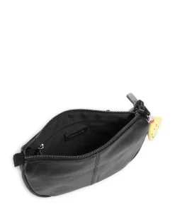 Take A Smile Umhängetasche Schafsleder schwarz