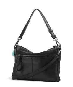 Take A Smile Umhängetasche Schafsleder schwarz