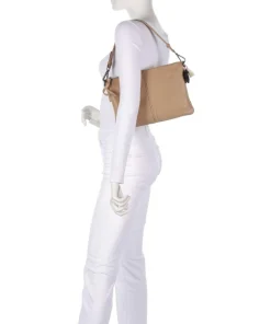 Take A Smile Umhängetasche Schafsleder hellbraun