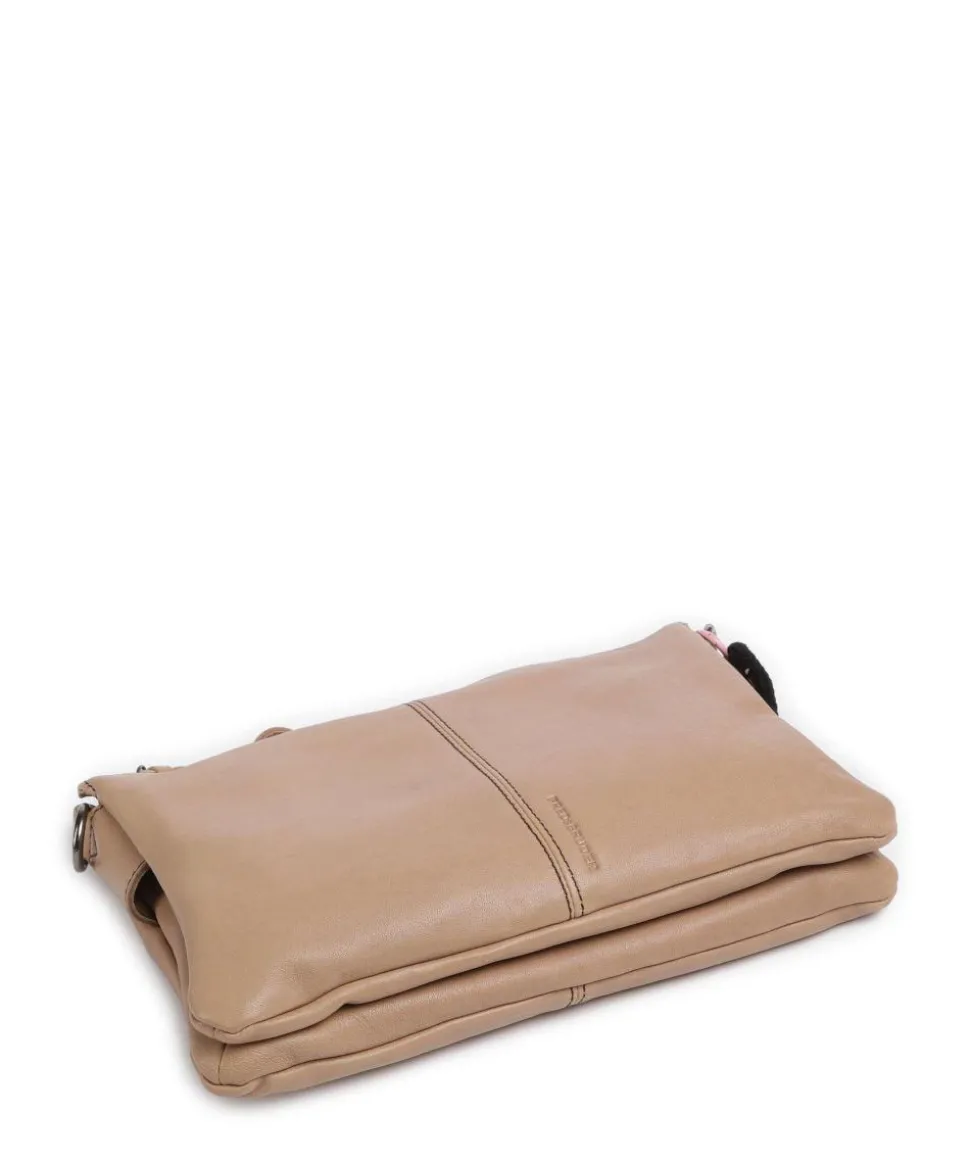 Take A Smile Umhängetasche Schafsleder hellbraun